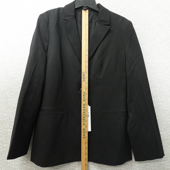 Calvin Klein Women's Soft Crepe Blazer Black- Size 8 - Picture 3 of 9